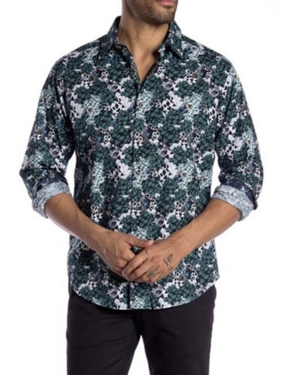 Robert Graham Other - ROBERT GRAHAM Finchley Geo Skull Print Classic Fit 2XL